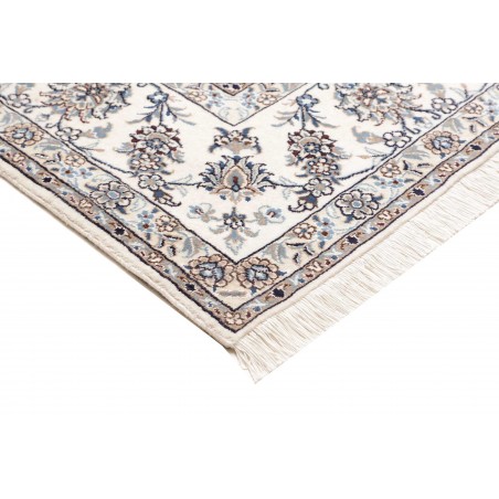 Tappeto Nain Kashmar Persia bianco grigio 250x350