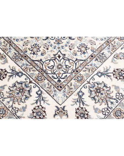 Tappeto Nain Kashmar Persia bianco grigio 250x350
