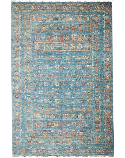 Tappeto Rubin Pakistan grigio giallo 203x307