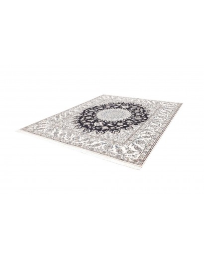 Tappeto Nain Kashmar Persia bianco grigio 247x297