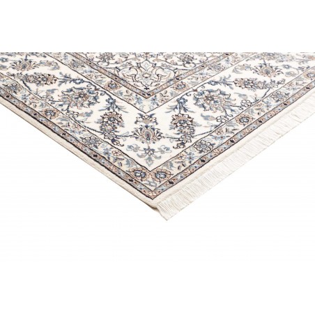 Tappeto Nain Kashmar Persia bianco grigio 247x297