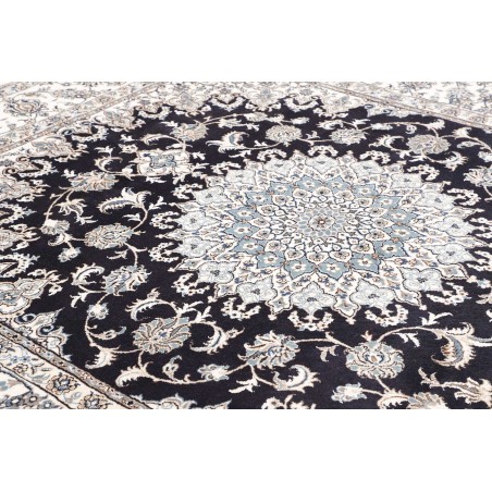 Tappeto Nain Kashmar Persia bianco grigio 247x297