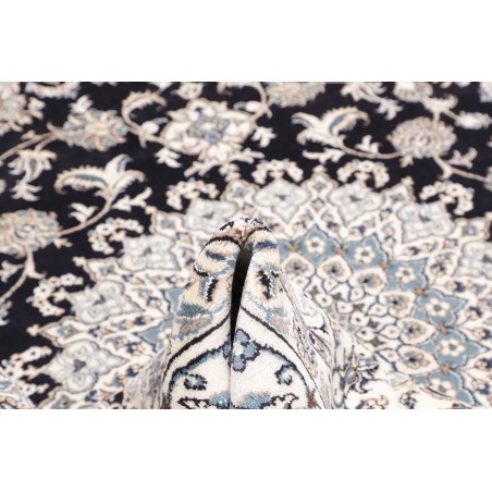 Tappeto Nain Kashmar Persia bianco grigio 247x297