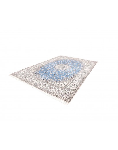 Tappeto Nain 9La Persia bianco blu 245x350