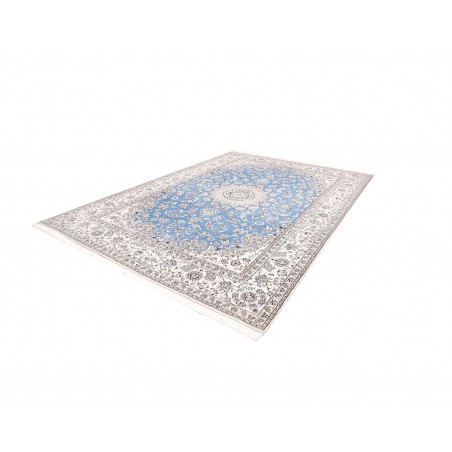 Tappeto Nain 9La Persia bianco blu 245x350