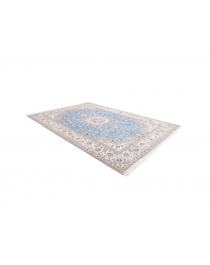 Tappeto Nain 9La Persia bianco blu 245x350