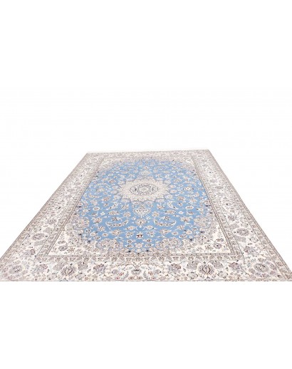 Tappeto Nain 9La Persia bianco blu 245x350