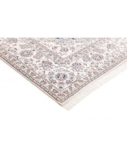 Tappeto Nain 9La Persia bianco blu 245x350