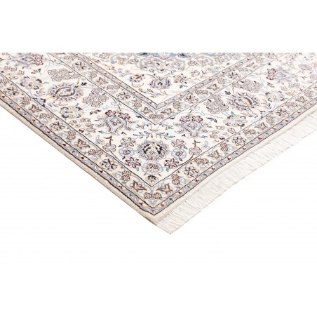 Tappeto Nain 9La Persia bianco blu 245x350