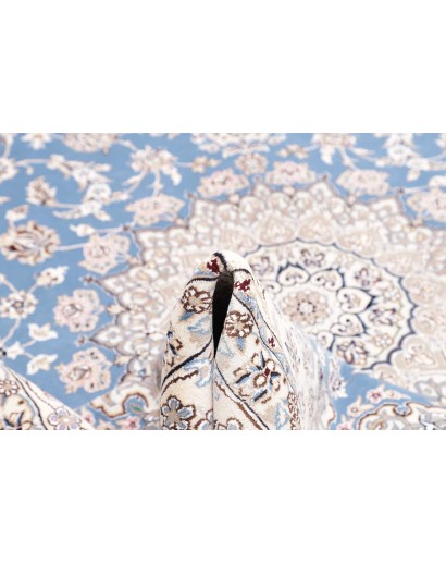 Tappeto Nain 9La Persia bianco blu 245x350