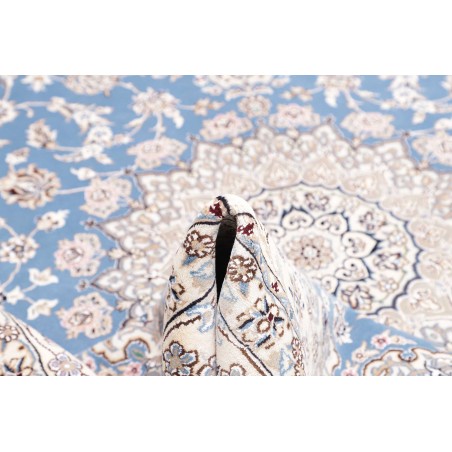 Tappeto Nain 9La Persia bianco blu 245x350