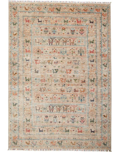 Tappeto Rubin Pakistan marrone grigio 168x239