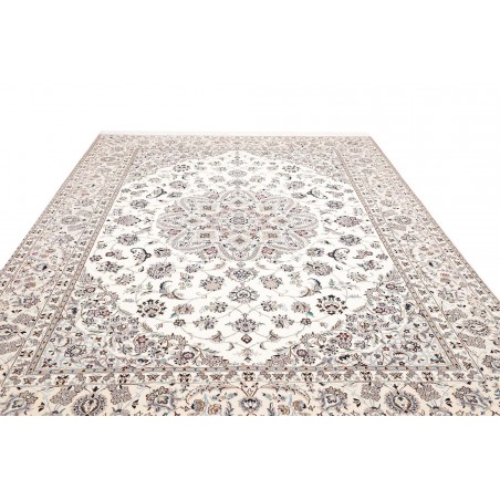 Tappeto Nain 9La Persia bianco marrone 250x344