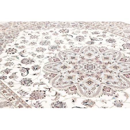 Tappeto Nain 9La Persia bianco marrone 250x344