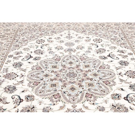 Tappeto Nain 9La Persia bianco marrone 250x344