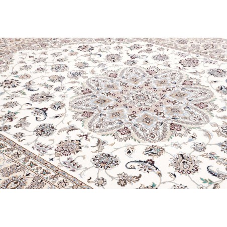 Tappeto Nain 9La Persia bianco grigio 250x346