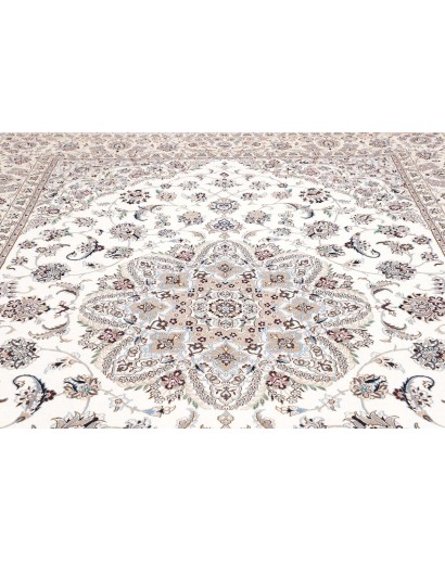 Tappeto Nain 9La Persia bianco grigio 250x346