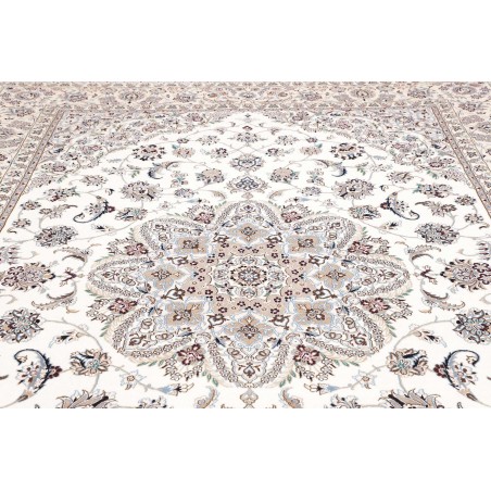 Tappeto Nain 9La Persia bianco grigio 250x346