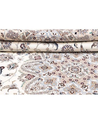 Tappeto Nain 9La Persia bianco grigio 250x346