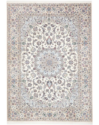 Tappeto Nain 9La Persia bianco grigio 252x353
