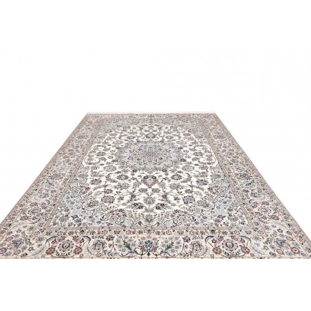 Tappeto Nain 9La Persia bianco grigio 252x353