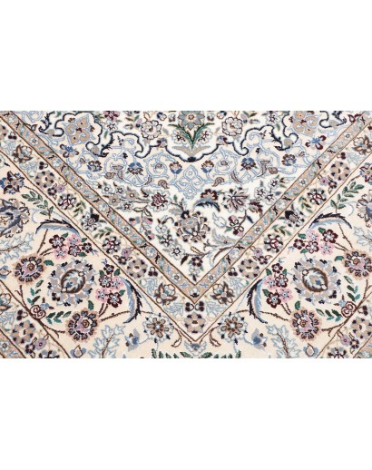 Tappeto Nain 9La Persia bianco grigio 252x353