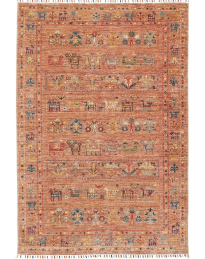Tappeto Rubin Pakistan marrone grigio 123x180