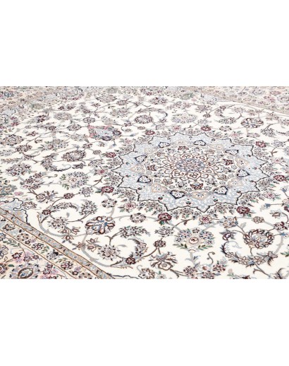 Tappeto Nain 9La Persia bianco grigio 252x353