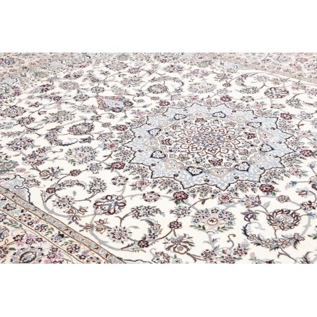 Tappeto Nain 9La Persia bianco grigio 252x353