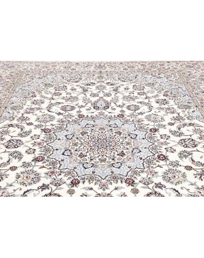 Tappeto Nain 9La Persia bianco grigio 252x353