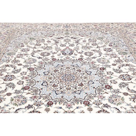 Tappeto Nain 9La Persia bianco grigio 252x353