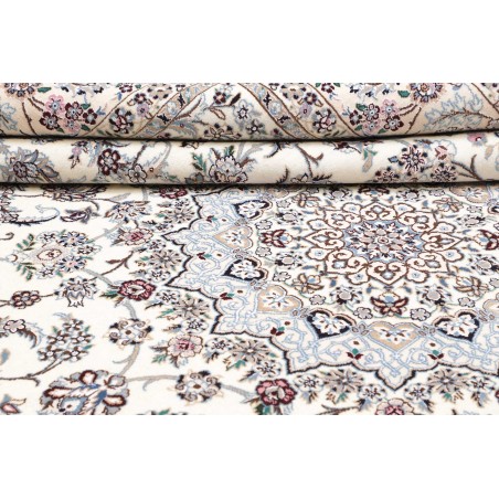 Tappeto Nain 9La Persia bianco grigio 252x353