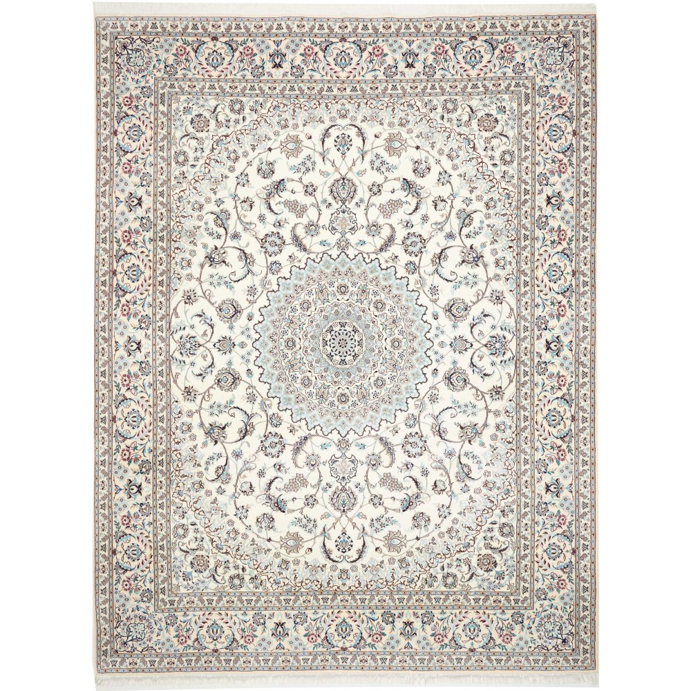 Tappeto Nain 9La Persia bianco grigio 297x390