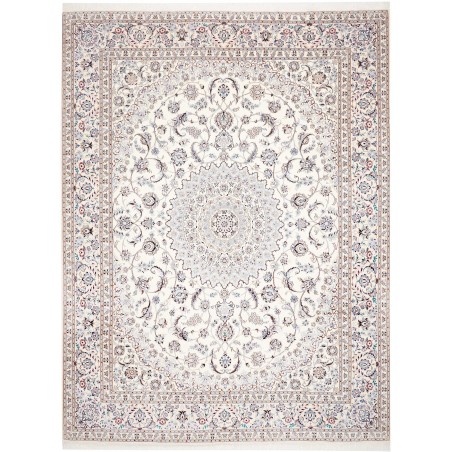 Tappeto Nain 9La Persia bianco azzurro 297x381