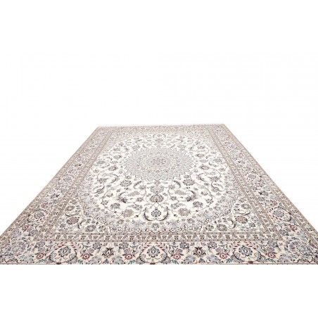 Tappeto Nain 9La Persia bianco azzurro 297x381