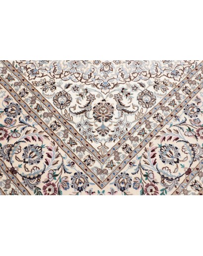 Tappeto Nain 9La Persia bianco azzurro 297x381