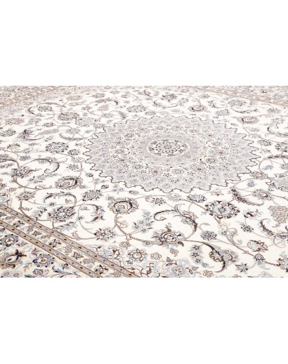 Tappeto Nain 9La Persia bianco azzurro 297x381