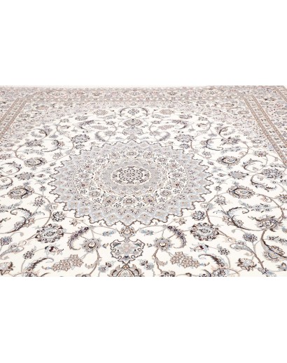 Tappeto Nain 9La Persia bianco azzurro 297x381