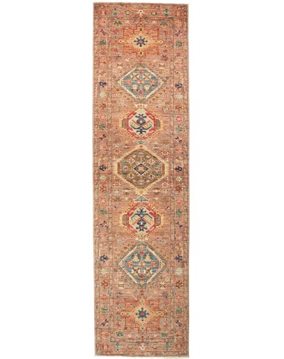 Tappeto Tribal Pakistan marrone grigio 80x295