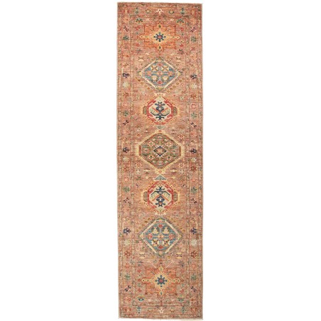 Tappeto Tribal Pakistan marrone grigio 80x295