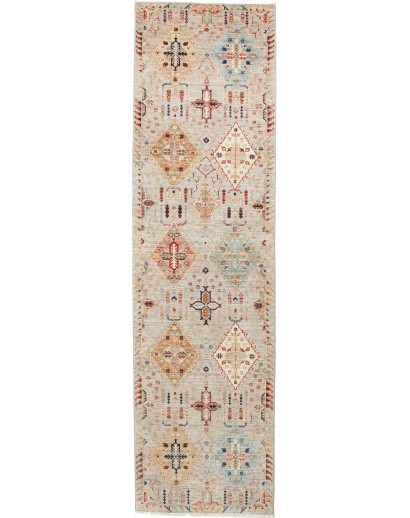 Tappeto Tribal Pakistan beige marrone 80x295