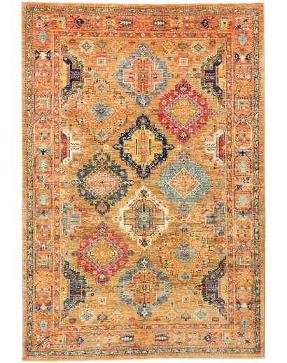 Tappeto Tribal Pakistan marrone grigio 164x239