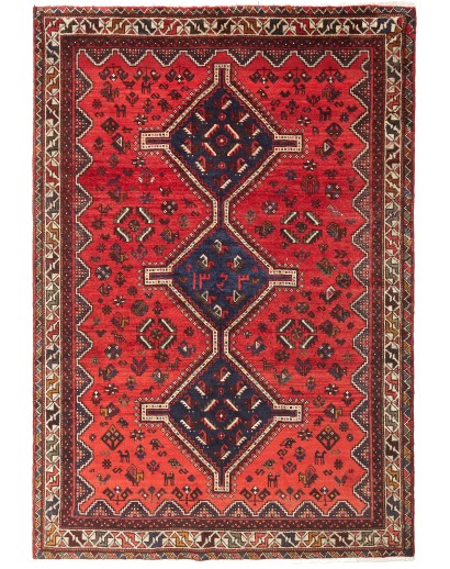 Tappeto Shiraz Persia marrone giallo 170x248
