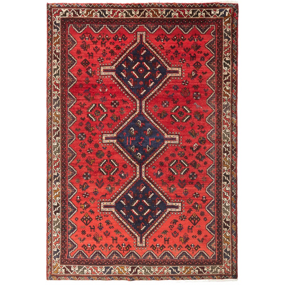 Tappeto Shiraz Persia marrone giallo 170x248 Tappeto Shiraz Persia marrone giallo 170x248