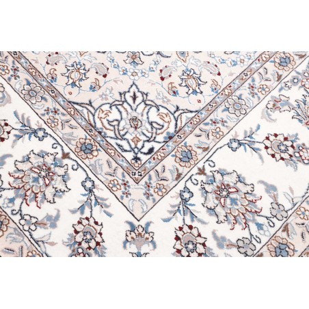 Tappeto Nain Kashmar Persia bianco grigio 250x370