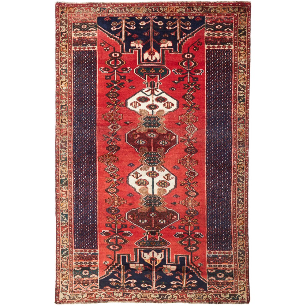 Tappeto Shiraz Persia rosso verde 163x260 Tappeto Shiraz Persia rosso verde 163x260