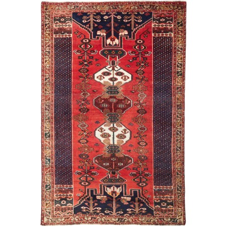 Tappeto Shiraz Persia rosso verde 163x260