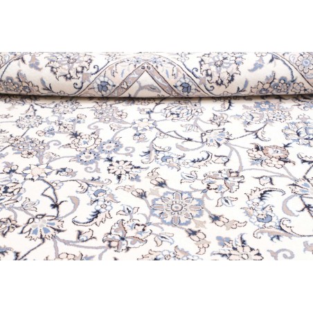 Tappeto Nain Kashmar Persia bianco azzurro 250x302