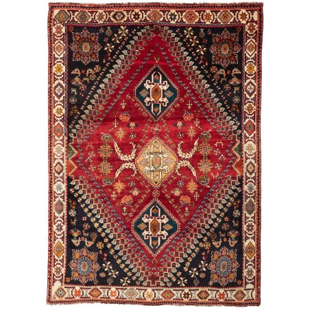 Tappeto Shiraz Persia marrone giallo 183x260