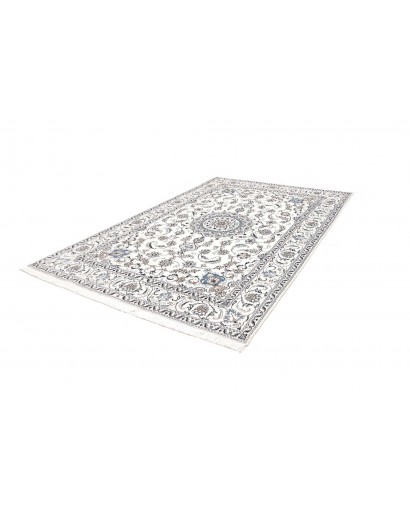 Tappeto Nain Kashmar Persia beige azzurro 195x302